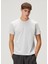 Grey Logo Embroidered T-Shirt 1