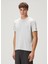Grey Logo Embroidered T-Shirt 3