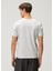 Grey Logo Embroidered T-Shirt 4