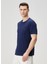 Lacivert Logo Nakışlı T-Shirt 3