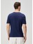 Lacivert Logo Nakışlı T-Shirt 4