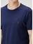 Lacivert Logo Nakışlı T-Shirt 5