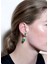 Toi & Moi Emerald Ear Jackets 925 Ayar Gümüş Kadın Küpe 4