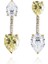 Toi & Moi Champagne Ear Jackets 925 Ayar Gümüş Kadın Küpe 2