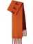 Reversible Logo Alpaca Turuncu Yün Blend Unisex Atkı 1