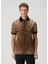 Leopar Desenli Polo Yaka T-Shirt 1