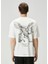 Krem Baskılı T-Shirt 4
