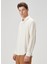 Comfort Fit Krem Keten Gömlek 4