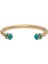Salamander Turquoise Gold Torque Bangle Bracelet Bileklik 1