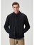 Lacivert Kapitoneli Bomber Mont 2