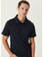 Slim Fit Lacivert Polo T-Shirt 2