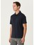 Slim Fit Lacivert Polo T-Shirt 4