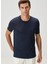 Lacivert Keten T-Shirt 1