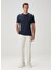 Lacivert Keten T-Shirt 2
