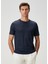 Lacivert Keten T-Shirt 3