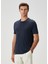 Lacivert Keten T-Shirt 4