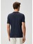 Lacivert Keten T-Shirt 5