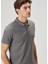 Gri Polo Yaka T-Shirt 2