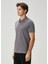 Gri Polo Yaka T-Shirt 4