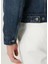 Koyu Mavi Denim Ceket 6
