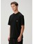 Siyah Logo Detaylı T-Shirt 3