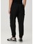 Siyah Beli Kordonlu Jogger Pantolon 3