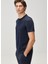 Lacivert Merserize T-Shirt 1