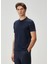Lacivert Merserize T-Shirt 4