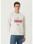 Kırmızı Beyaz Nakışlı Sweatshirt 1