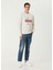 Kırmızı Beyaz Nakışlı Sweatshirt 2