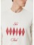 Kırmızı Beyaz Nakışlı Sweatshirt 5