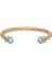 Salamander Torque Bangle Aquamarine Gold Bileklik 1