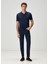 Lacivert Twill Dokulu Spor Pantolon 1