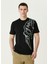 Siyah Baskılı T-Shirt 1