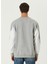 402 Gri Logo Nakışlı Sweatshirt 4