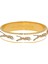 Leopard Cream Gold Hinged Kadın Bileklik 1