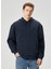 Lacivert Kapüşonlu Sweatshirt 1