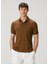 Kahverengi Polo Yaka T-Shirt 1