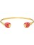 Agama Pink Tourmaline Gold Torque Bangle Kadın Bileklik 1