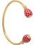 Agama Pink Tourmaline Gold Torque Bangle Kadın Bileklik 2