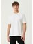 Haruka Beyaz Baskılı Oversized T-Shirt 1