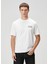 Beyaz Logo Baskılı T-Shirt 1