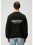 Siyah Logo Baskılı Sweatshirt 4