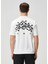 Beyaz Logo Baskılı T-Shirt 4