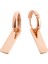Sallantılı Çubuk Rose Gold Paslanmaz Çelik Kadın Küpe 1