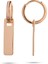 Sallantılı Çubuk Rose Gold Paslanmaz Çelik Kadın Küpe 2