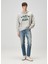 Gri Kapüşonlu Logo Detaylı Sweatshirt 2