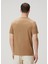Bej Logo Nakışlı T-Shirt 4