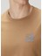 Bej Logo Nakışlı T-Shirt 5