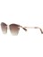 Hm 1704 C2 Cat Eye Altın Rengi Havana Metal Kadın Güneş Gözlüğü 1